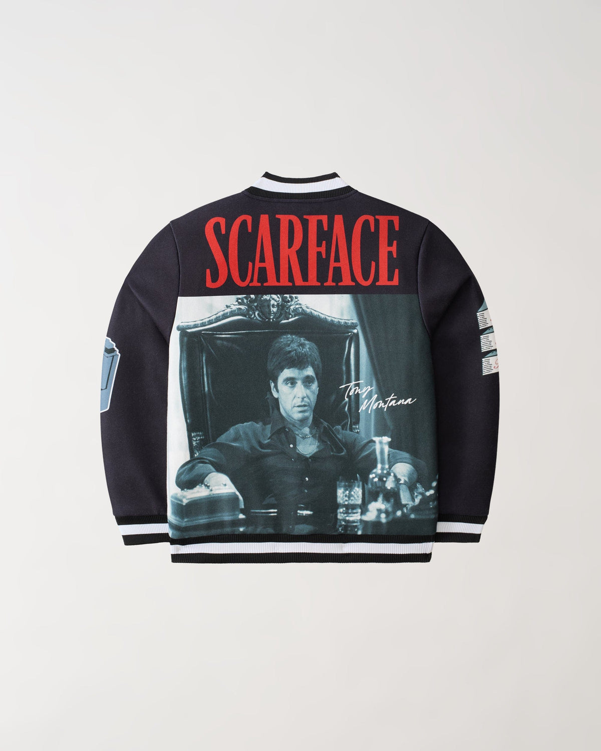 Scarface Graphic Varsity Jacket - Black | Reason Clothing Deals
