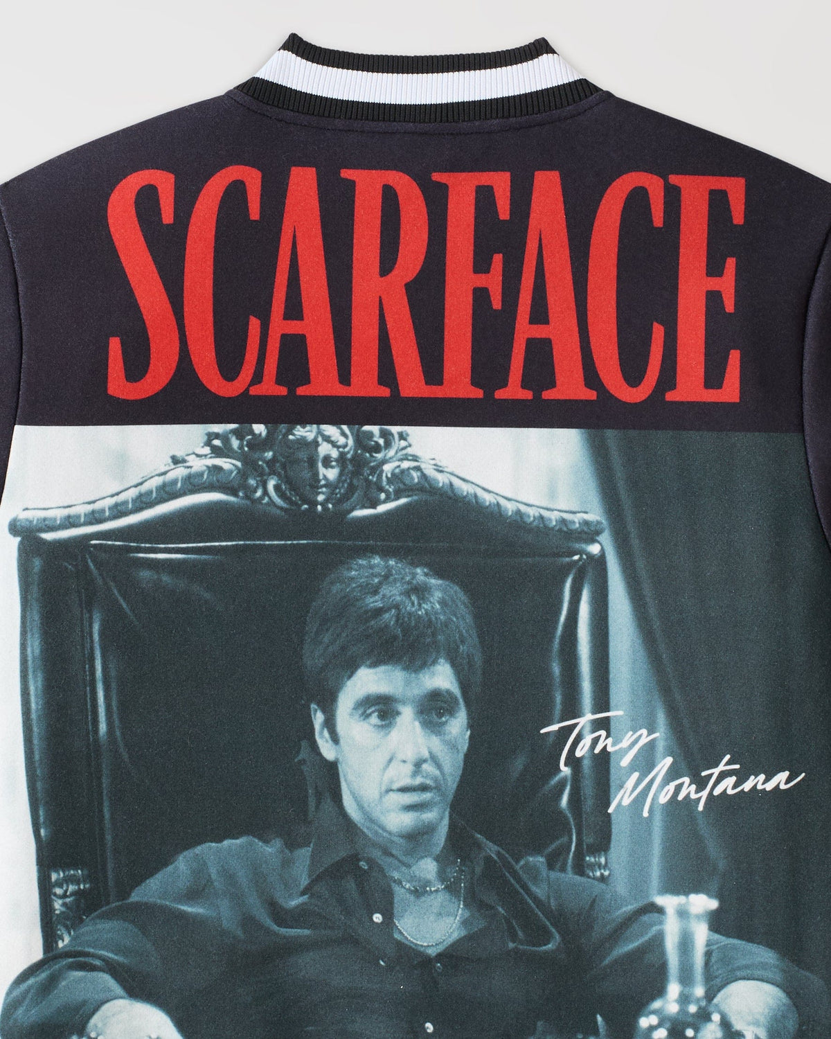 Scarface Graphic Varsity Jacket - Black | Reason Clothing Deals