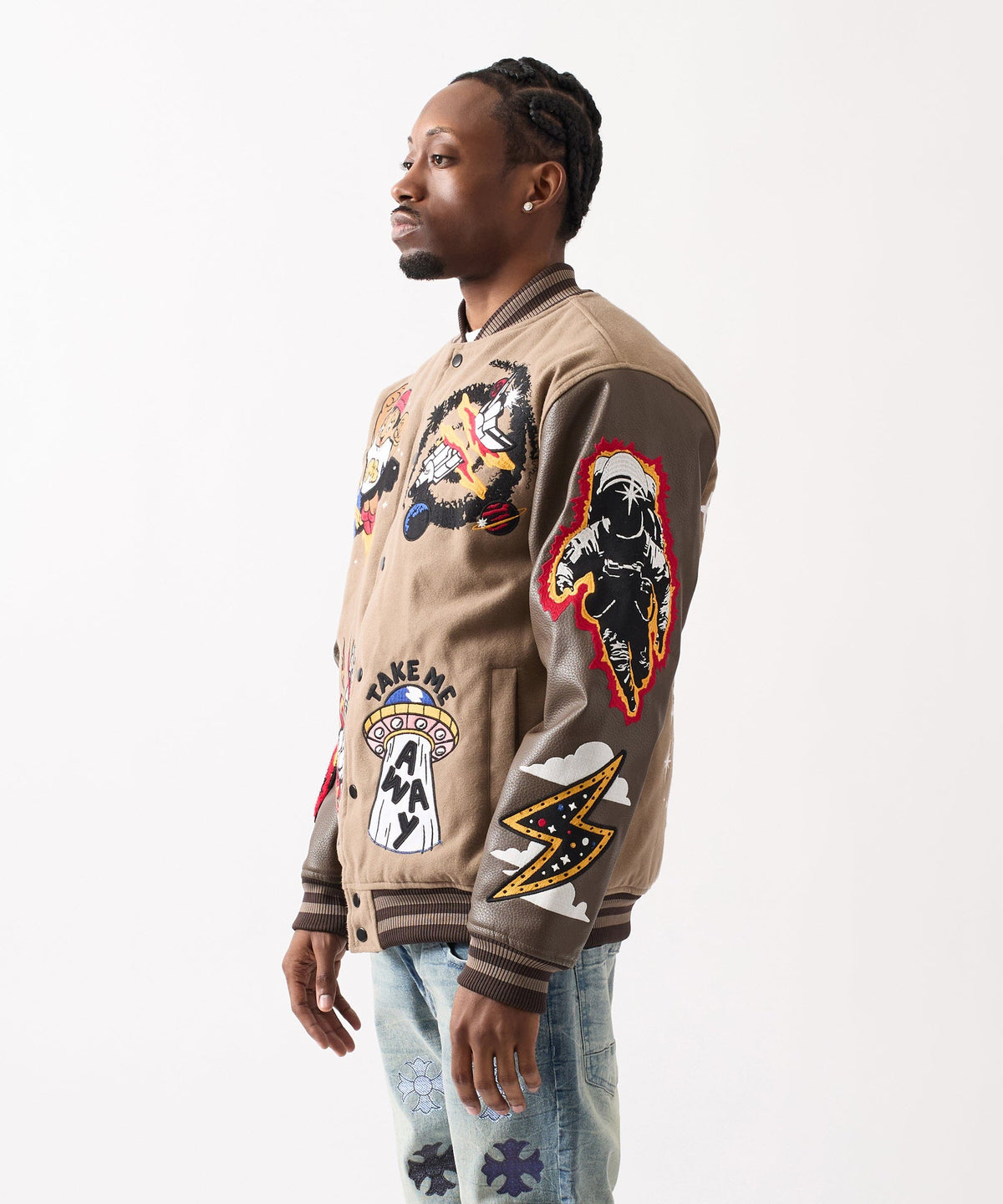 Beyond Reality Varsity Jacket PU | Reason Clothing Popular