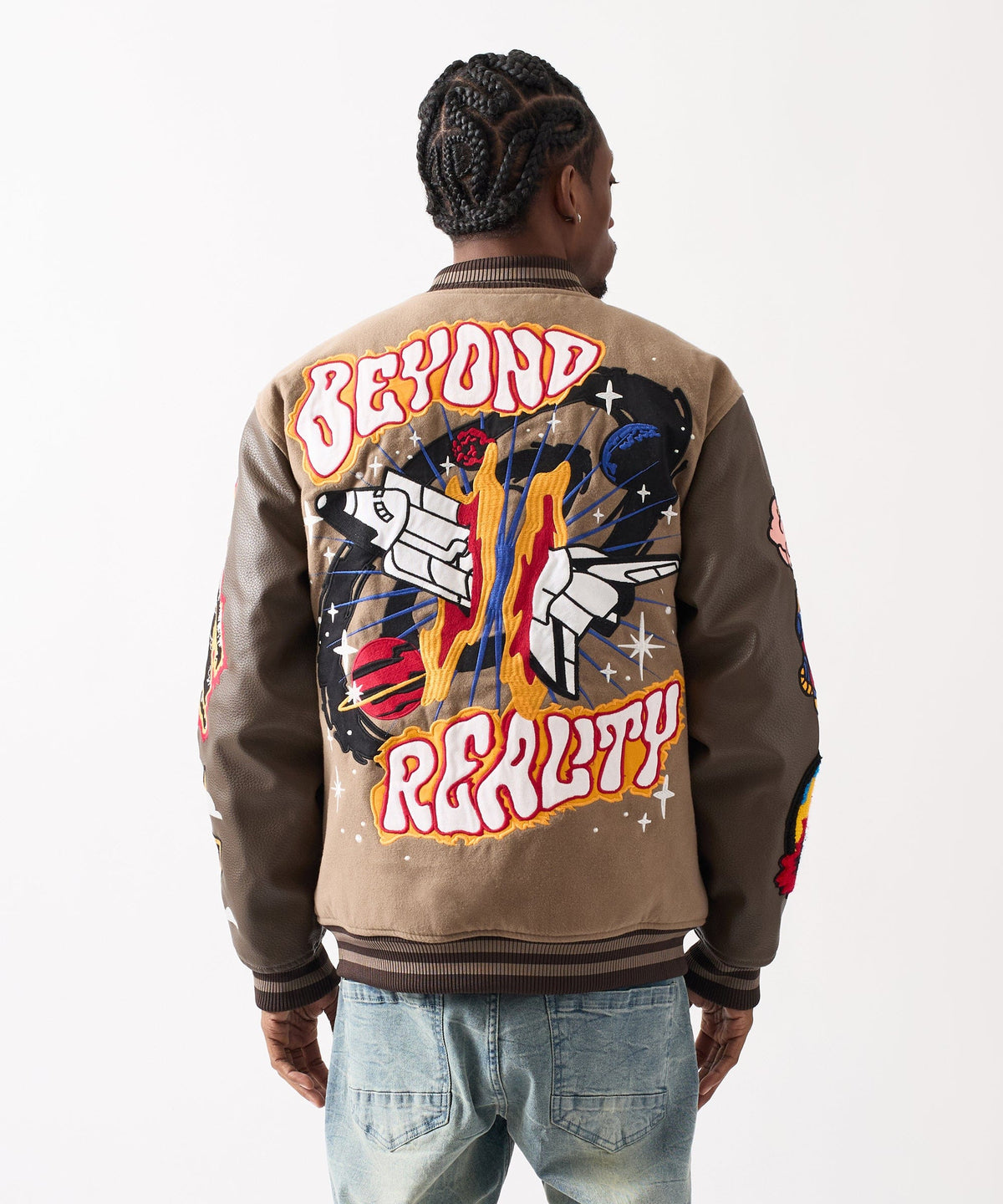 Beyond Reality Varsity Jacket PU | Reason Clothing Popular