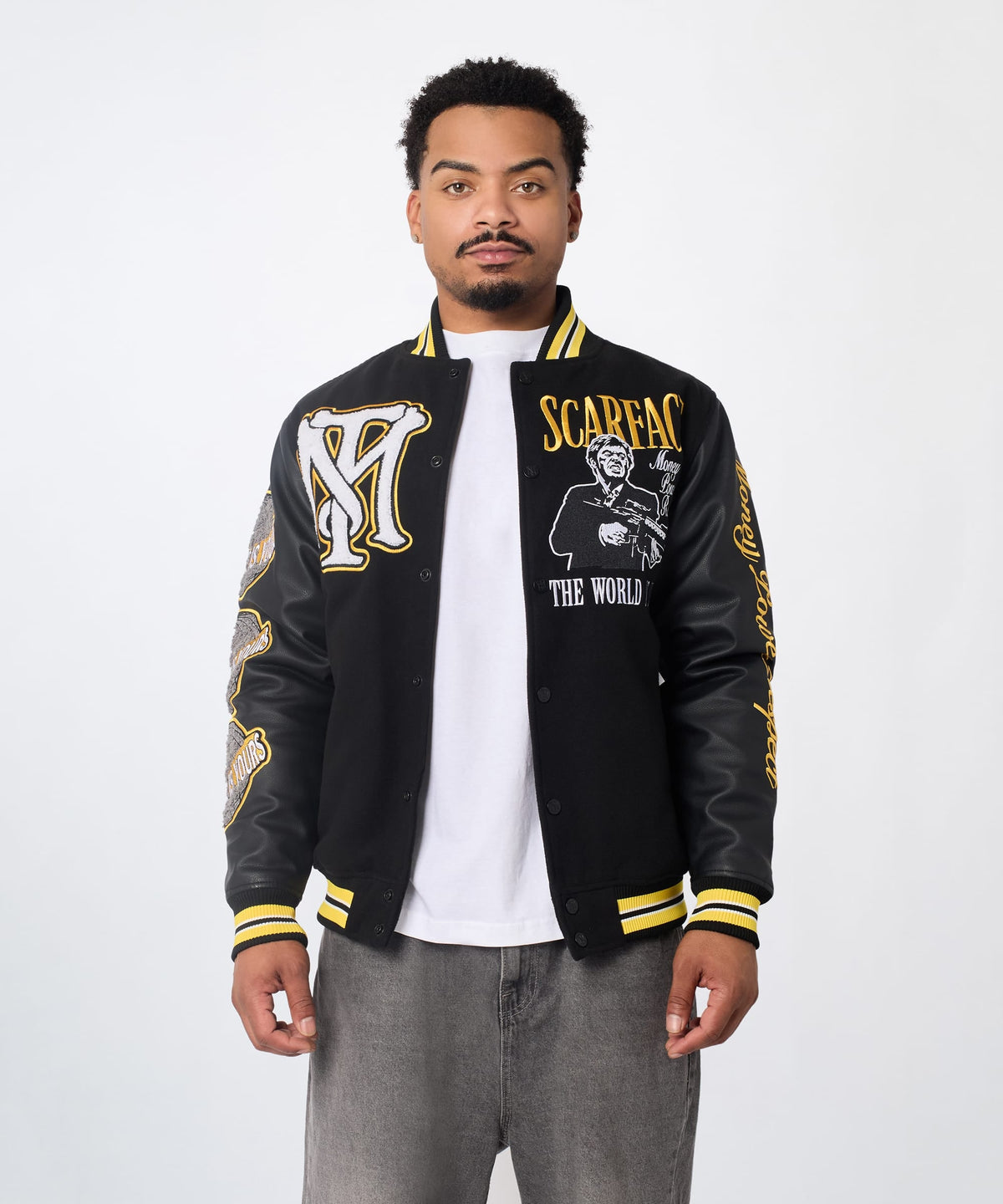 Scarface PU Varsity Jacket | Reason Clothing Exclusive