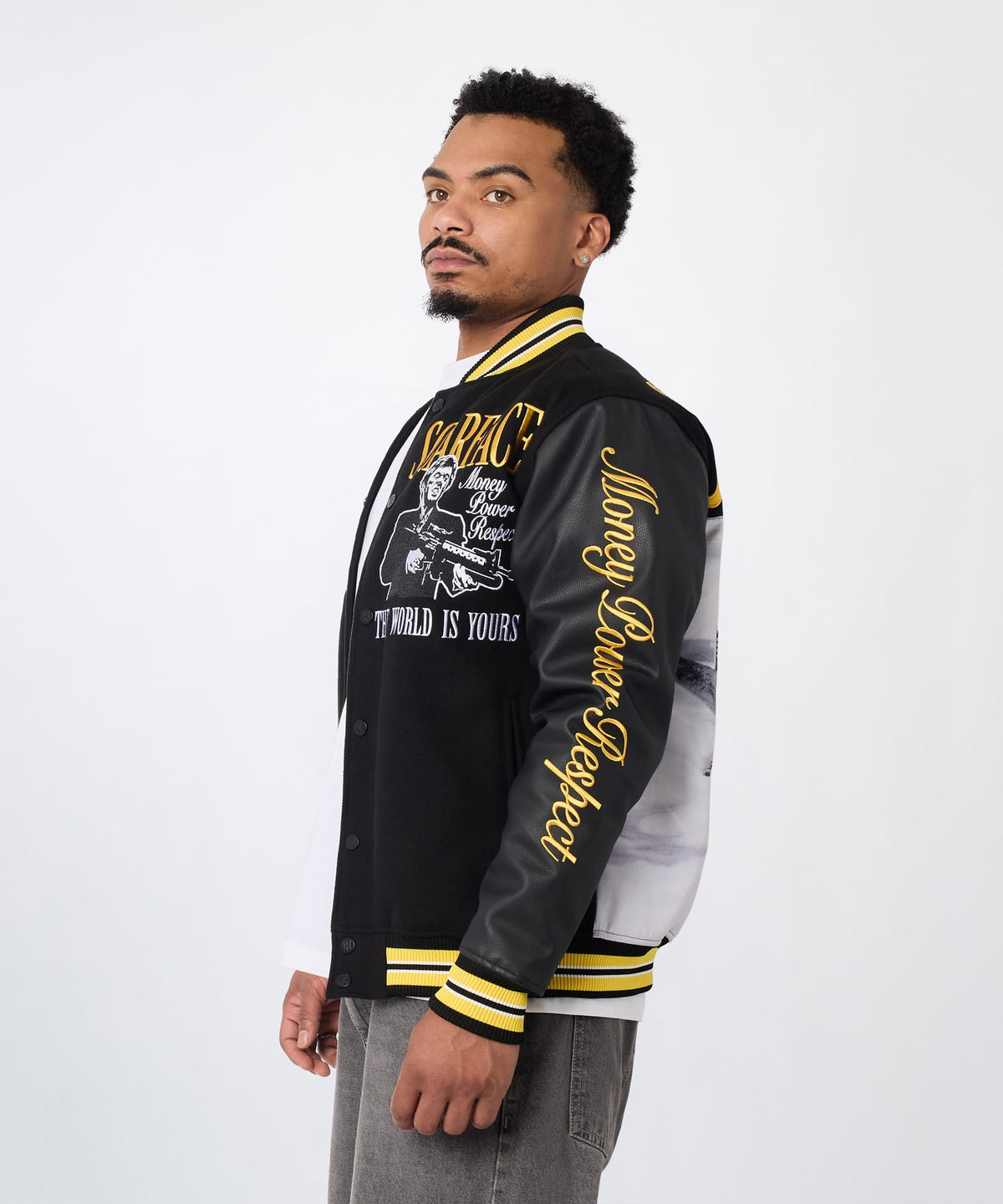 Scarface PU Varsity Jacket | Reason Clothing Exclusive