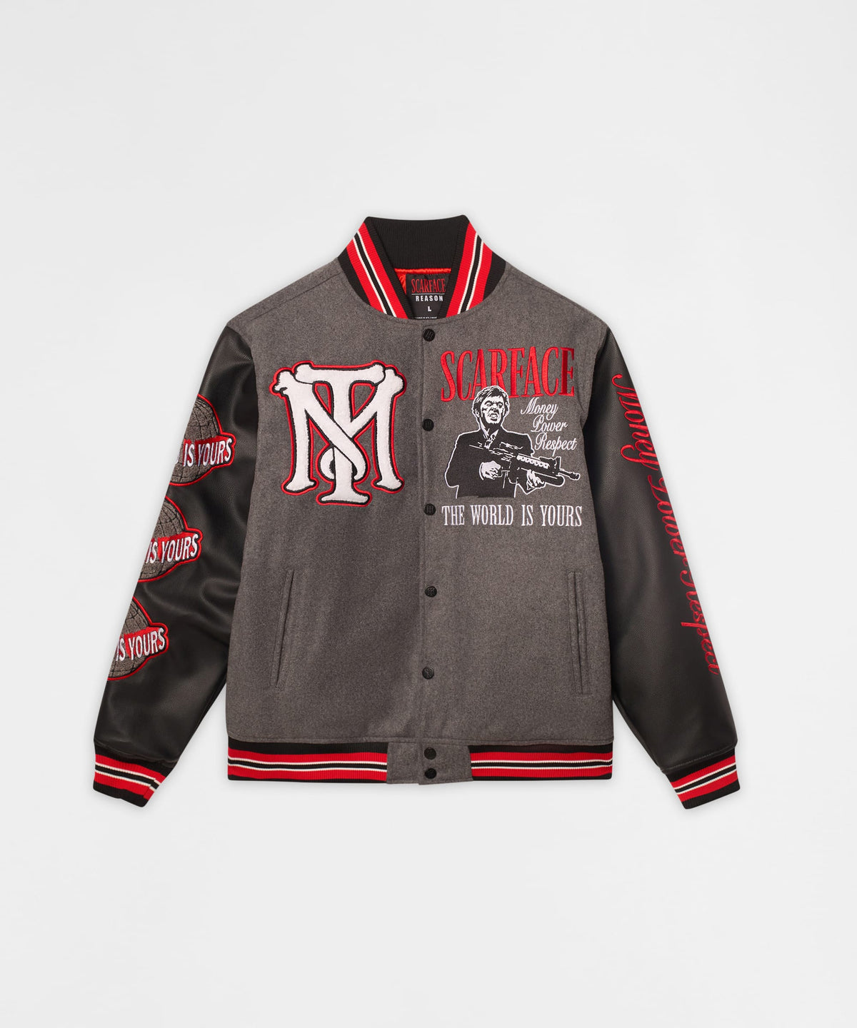Scarface PU Varsity Jacket | Reason Clothing Trending
