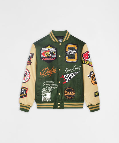 Dodge Scatpack Varsity Jacket - Green | Reason Clothing Trusted