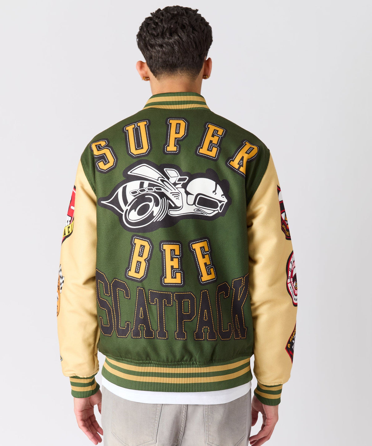 Dodge Scatpack Varsity Jacket - Green | Reason Clothing Trusted