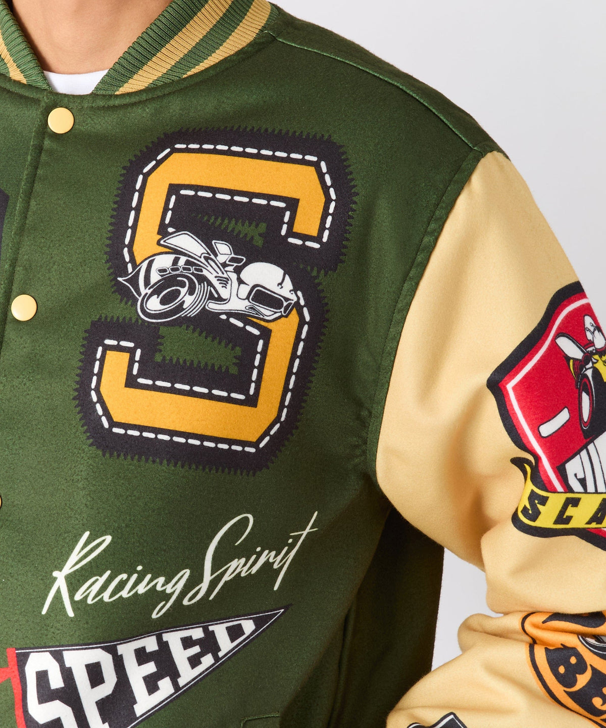 Dodge Scatpack Varsity Jacket - Green | Reason Clothing Trusted