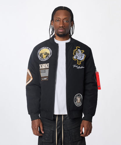 Scarface Bomber Jacket - Black | Reason Clothing Premium