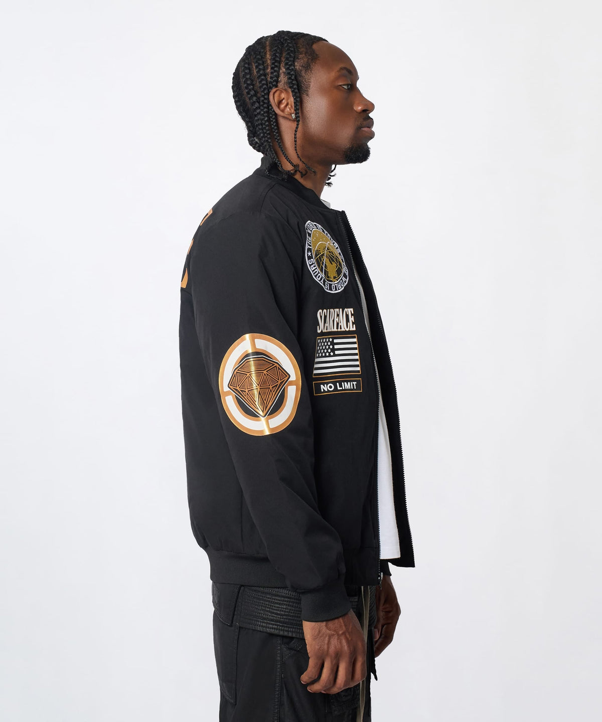 Scarface Bomber Jacket - Black | Reason Clothing Premium