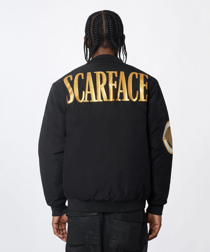 Scarface Bomber Jacket - Black | Reason Clothing Premium
