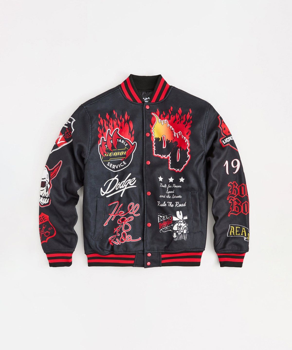 Dodge Demon Varsity Jacket - Black | Reason Clothing Smart Buy