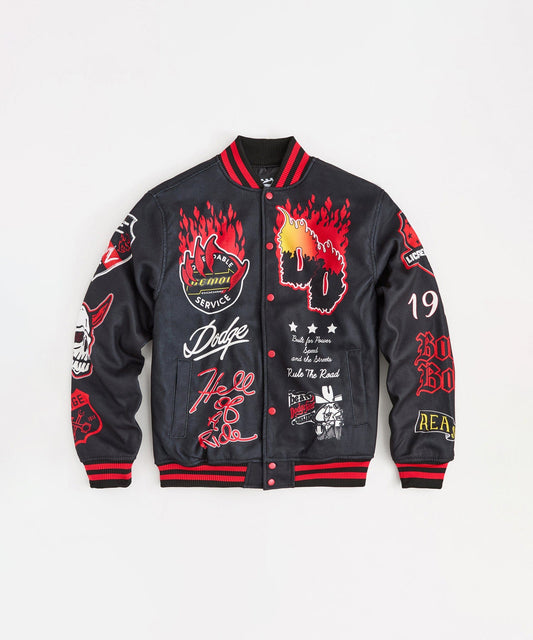 Dodge Demon Varsity Jacket - Black | Reason Clothing Smart Buy