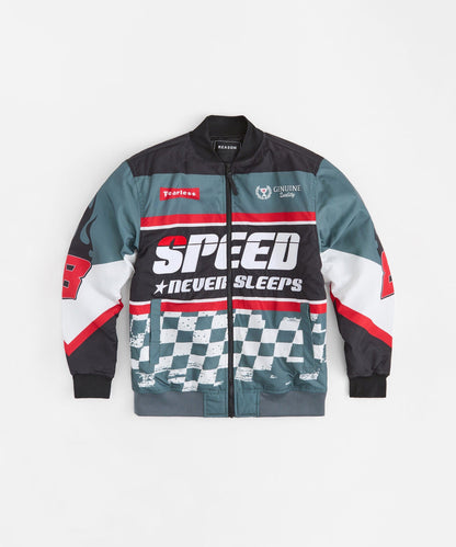 Speed Never Sleeps Racing Jacket - Black | Reason Clothing New