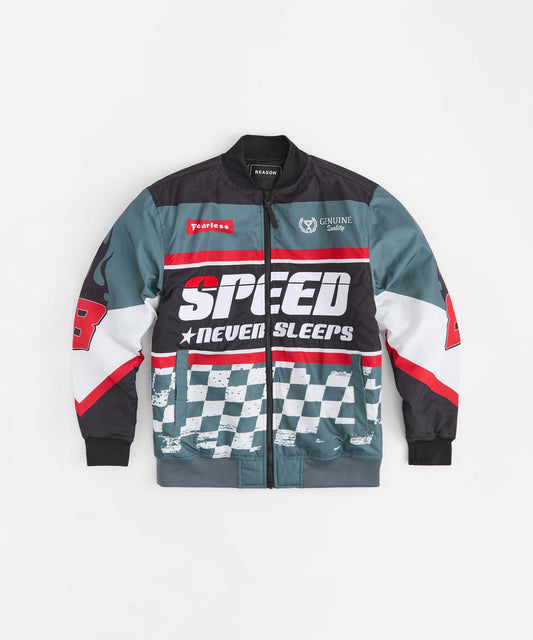 Speed Never Sleeps Racing Jacket - Black | Reason Clothing New