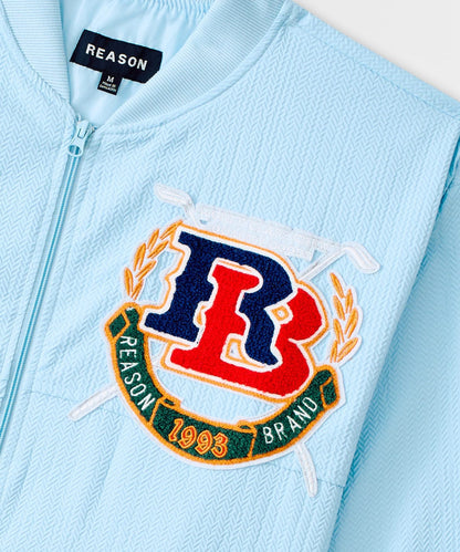 Coaches Chenille Jacket - Light Blue | Reason Clothing Best Seller