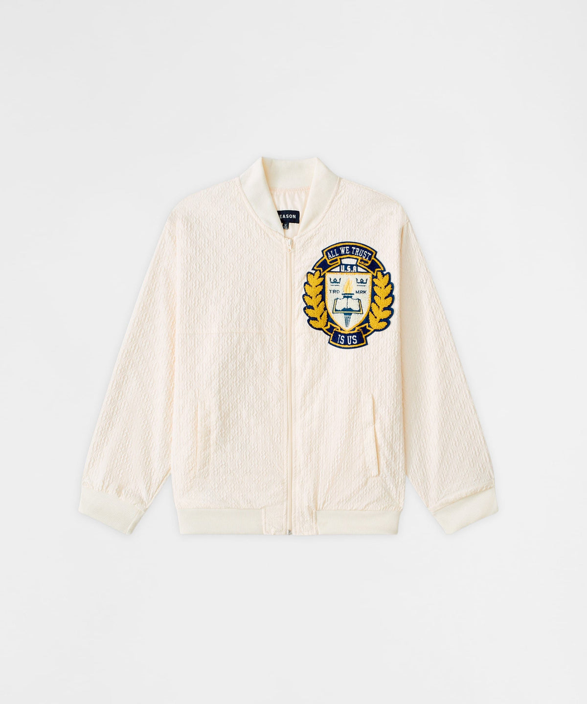 Coaches Chenille Jacket - Cream | Reason Clothing Classic