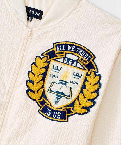 Coaches Chenille Jacket - Cream | Reason Clothing Classic