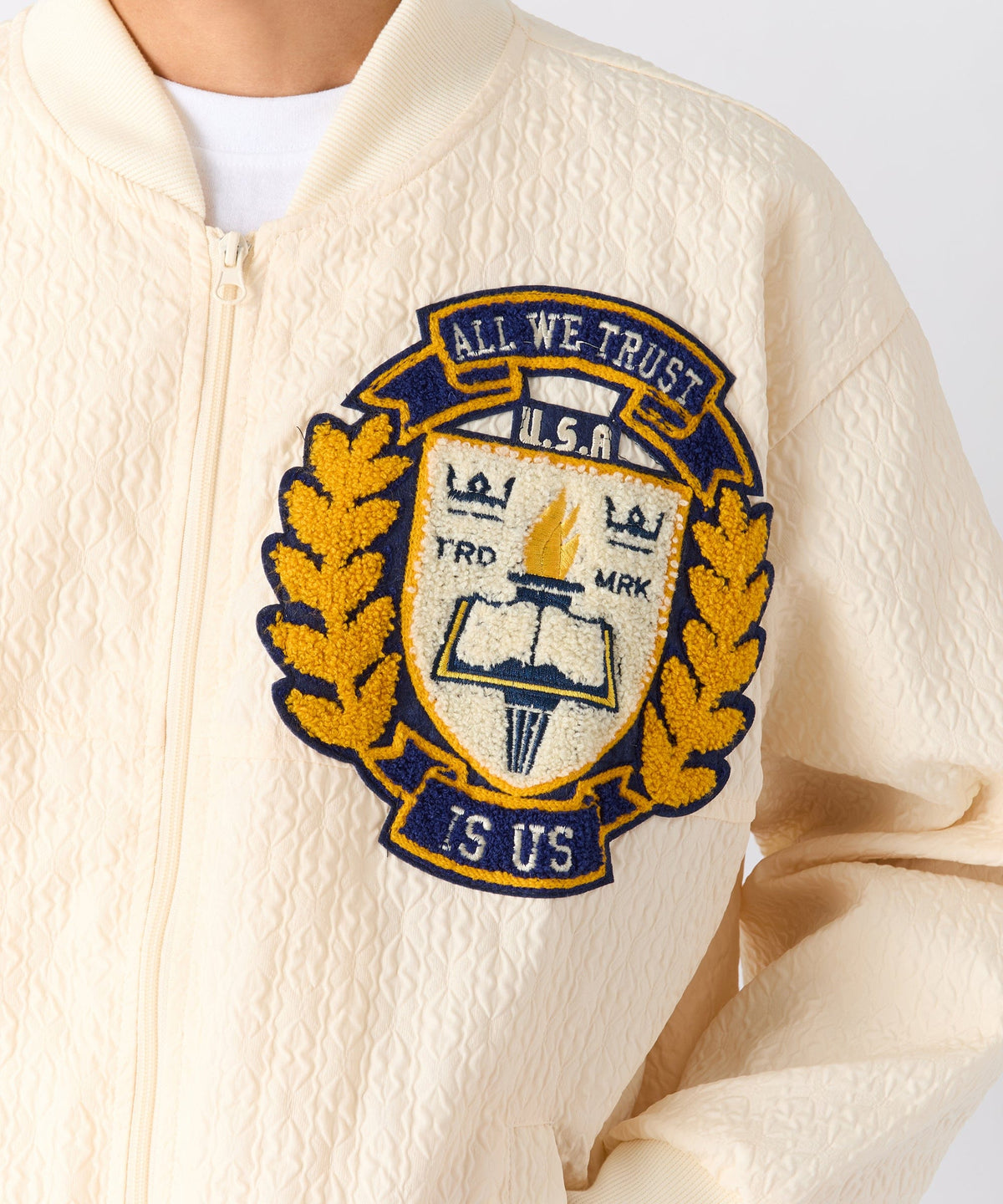 Coaches Chenille Jacket - Cream | Reason Clothing Classic