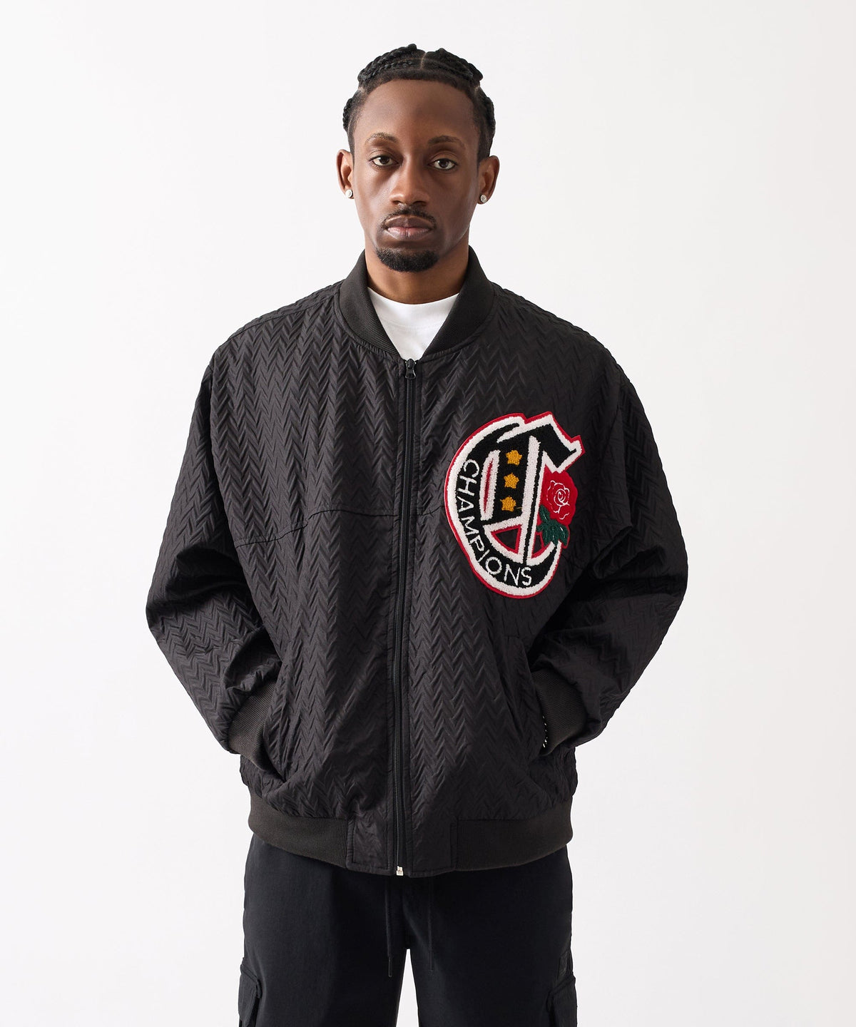 Coaches Chenille Jacket - Black | Reason Clothing Latest