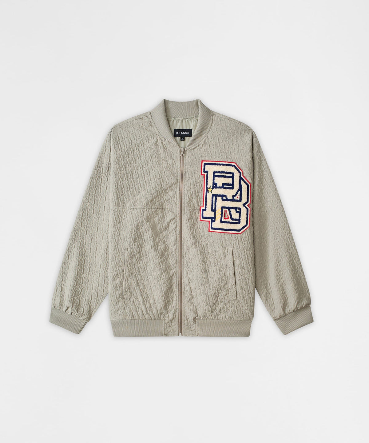 Coaches Chenille Jacket - Light Green | Reason Clothing Featured