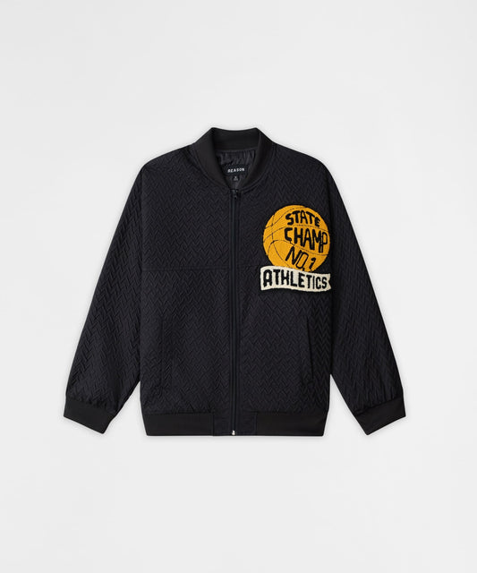 Coaches Chenille Jacket - Black | Reason Clothing Sale