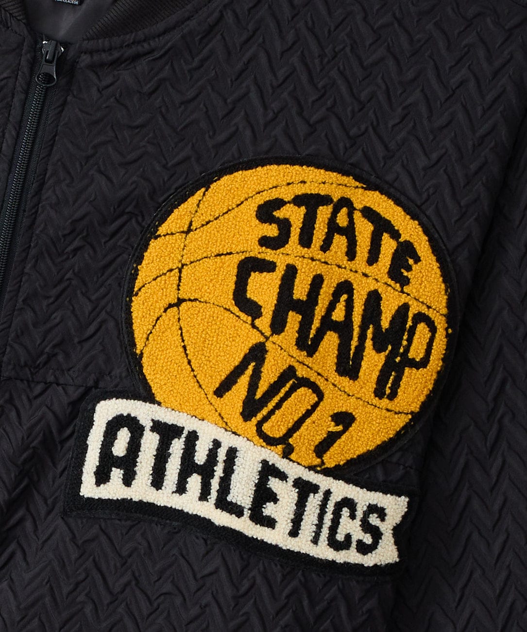 Coaches Chenille Jacket - Black | Reason Clothing Sale
