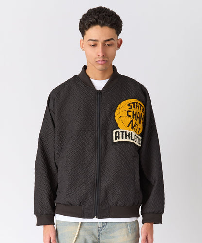 Coaches Chenille Jacket - Black | Reason Clothing Sale