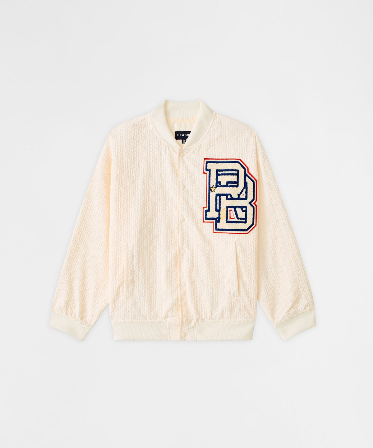 Coaches Chenille Jacket - White | Reason Clothing Essential
