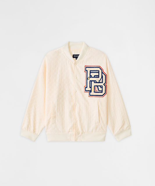 Coaches Chenille Jacket - White | Reason Clothing Essential
