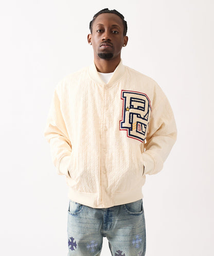 Coaches Chenille Jacket - White | Reason Clothing Essential