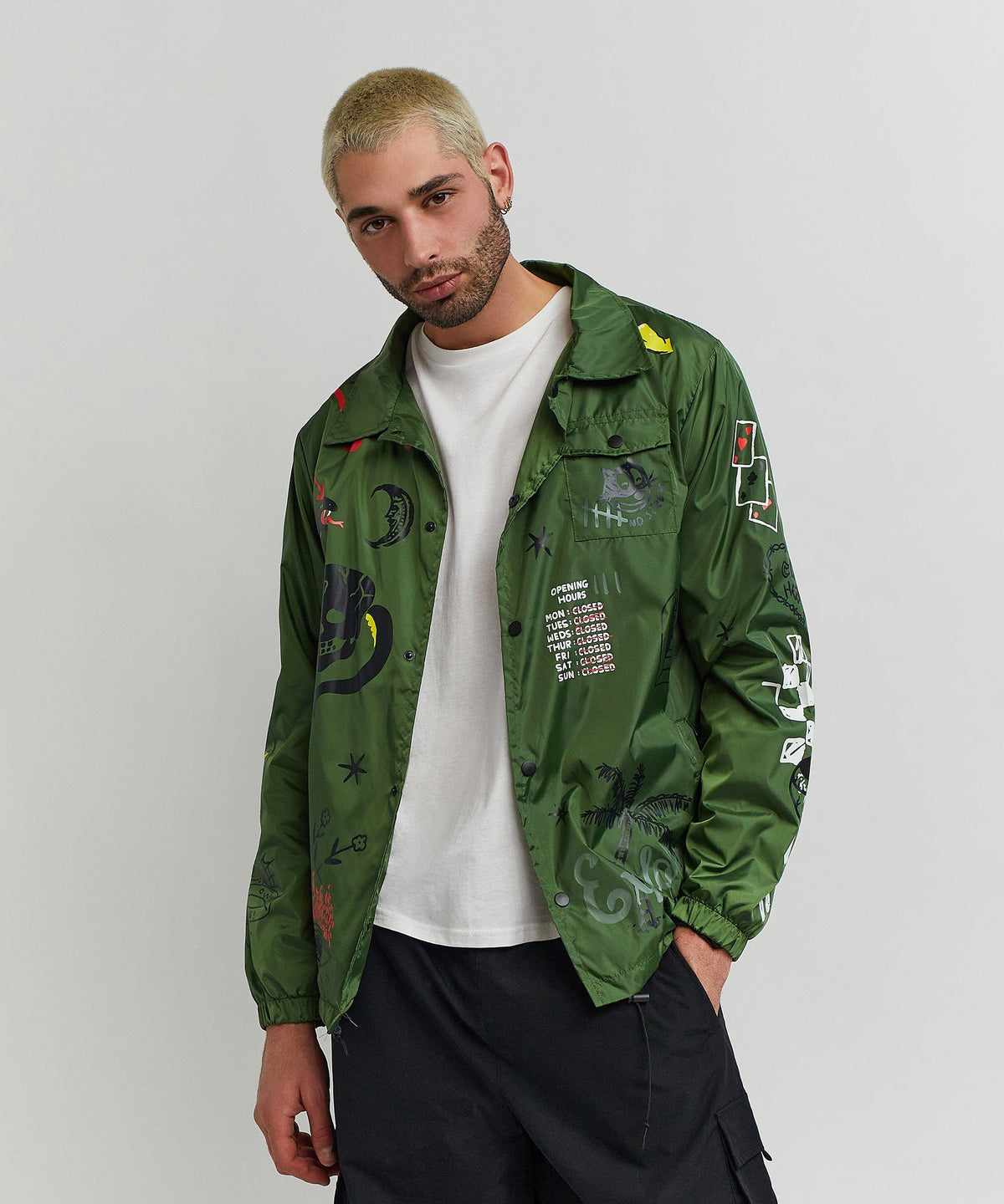 Gritty Coaches Jacket - Olive Greeen | Reason Clothing Classic