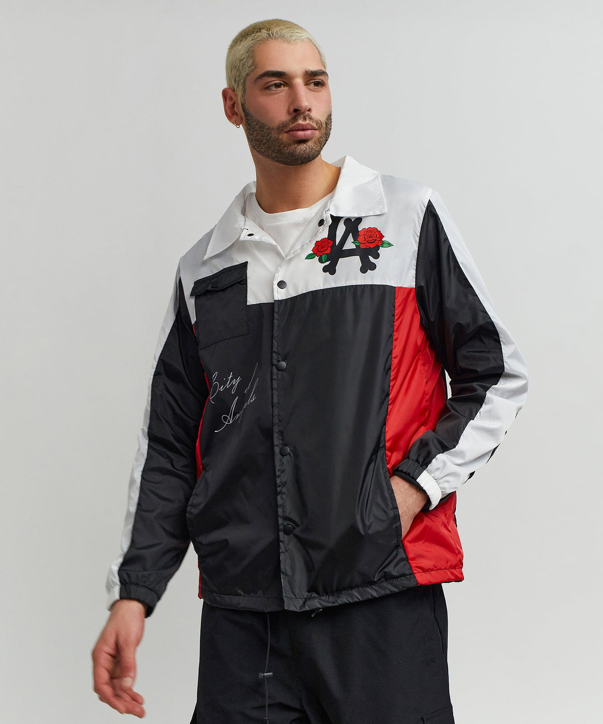 Los Angeles Coaches Jacket - Black | Reason Clothing New
