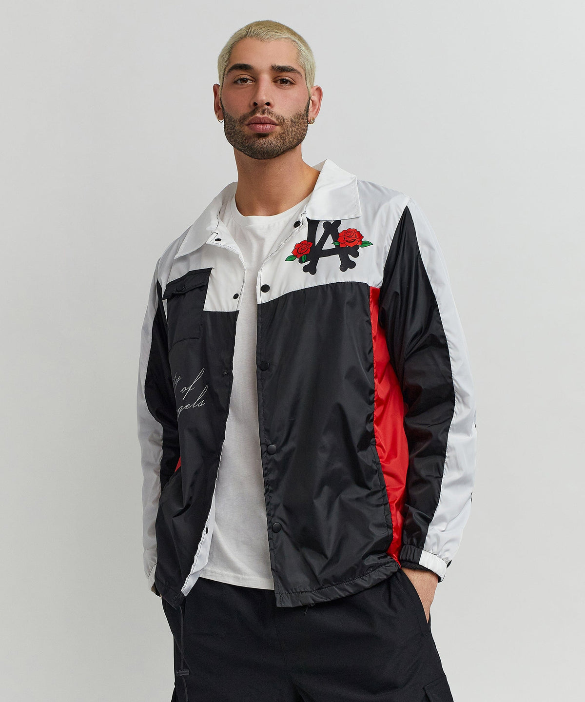 Los Angeles Coaches Jacket - Black | Reason Clothing New