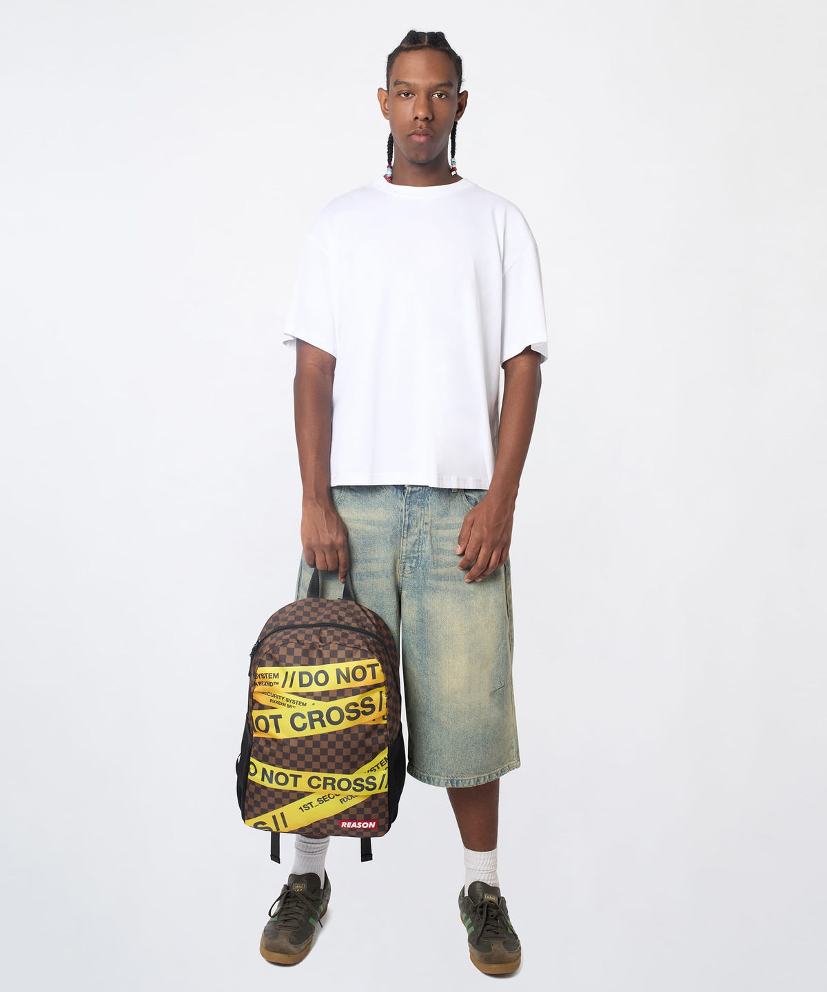 Do Not Cross Backpack - Brown | Reason Clothing New