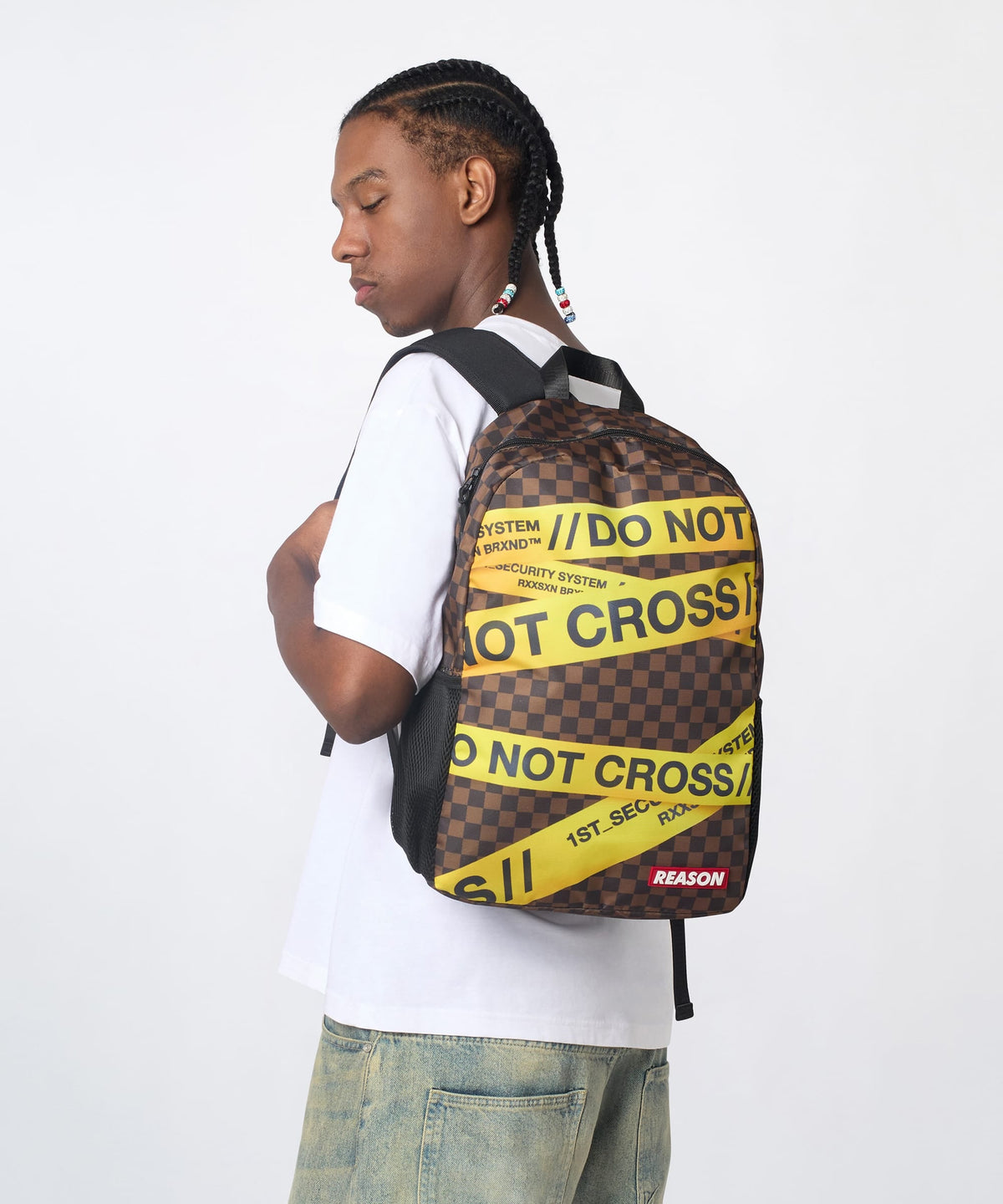 Do Not Cross Backpack - Brown | Reason Clothing New