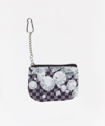Diamond Checker Print Coin Pouch | Reason Clothing Latest
