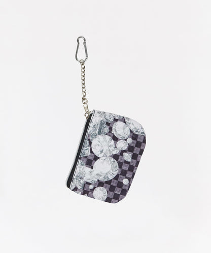 Diamond Checker Print Coin Pouch | Reason Clothing Latest