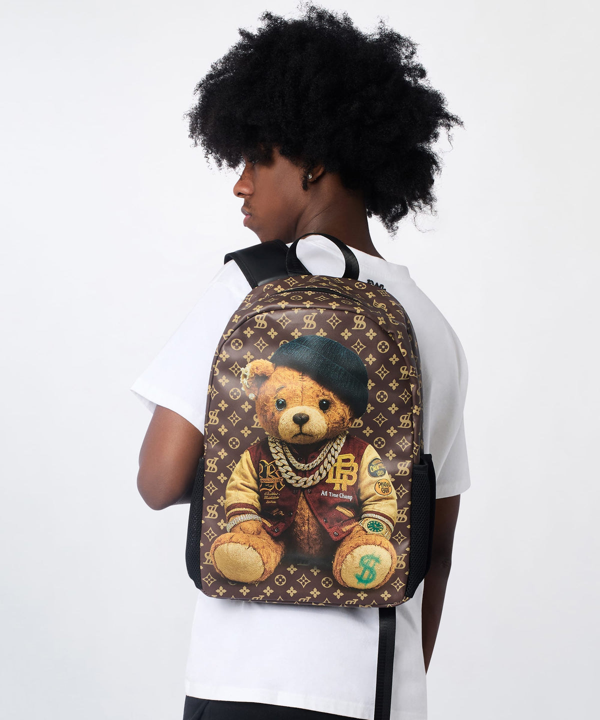 Dripped Teddy Backpack PU - Brown | Reason Clothing Latest