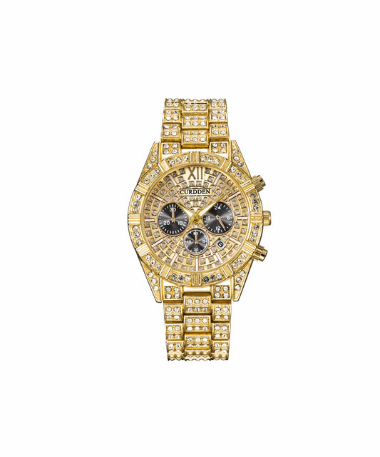 Santorini Gold Diamond Watch | Reason Clothing Signature
