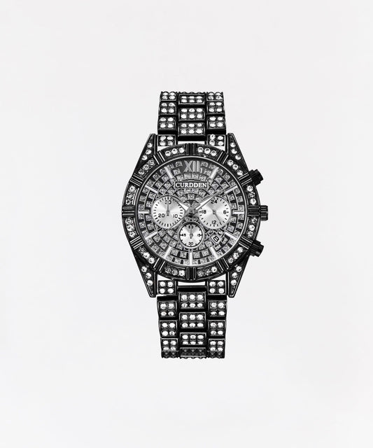 Santorini Silver Black Diamond Watch | Reason Clothing Exclusive