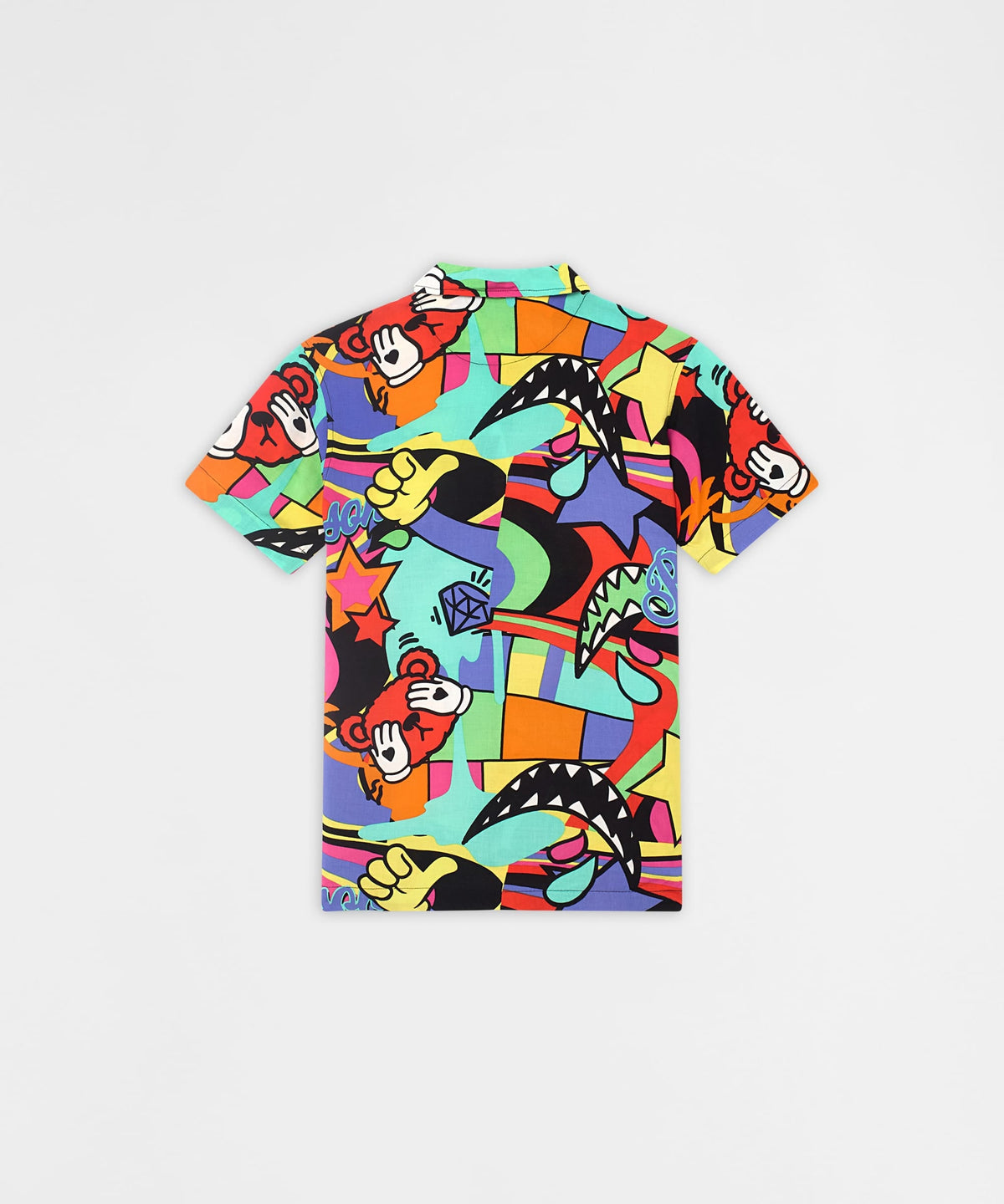 Trippy Viscose Button-Down Short Sleeve Shirt - Multicolor | Reason Clothing Trusted