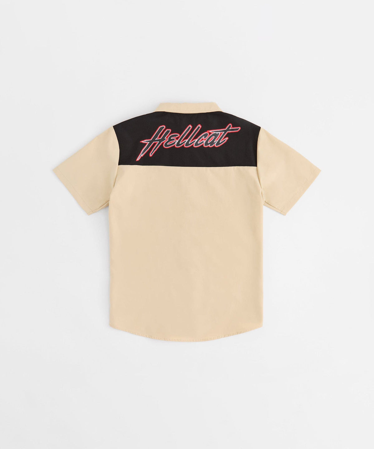 Dodge Hellcat Mechanics Button Down Shirt - Khaki | Reason Clothing Discount