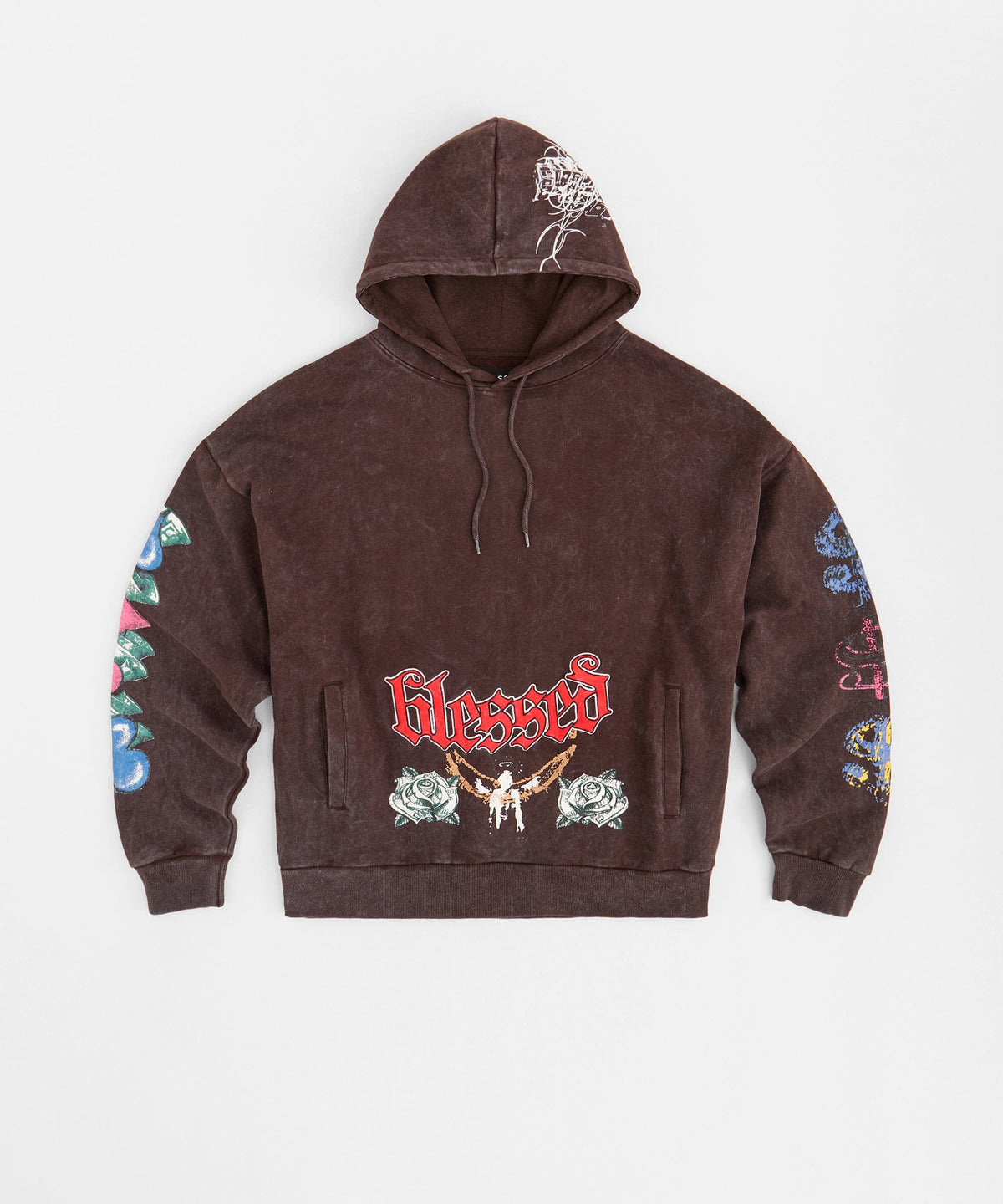 Blessed Washed Hoodie - Brown | Reason Clothing Essential