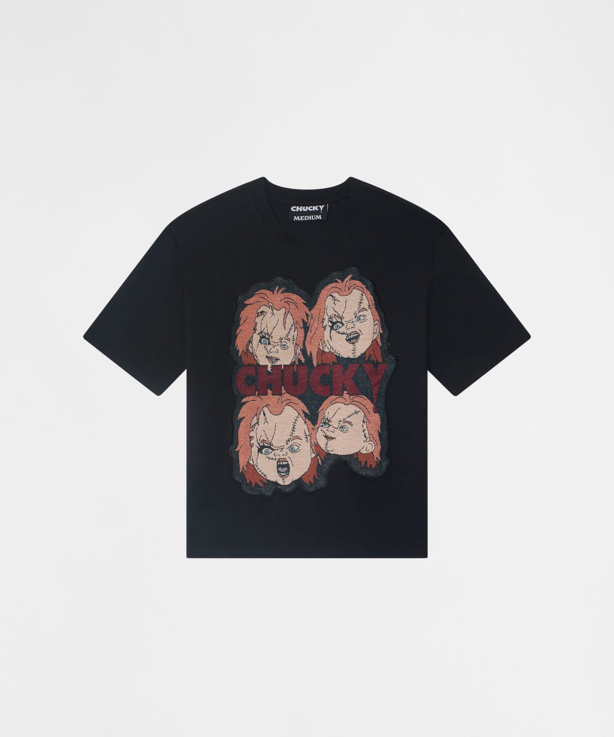 Chucky Faces Tapestry Short Sleeve Tee - Black | Reason Clothing Top Pick