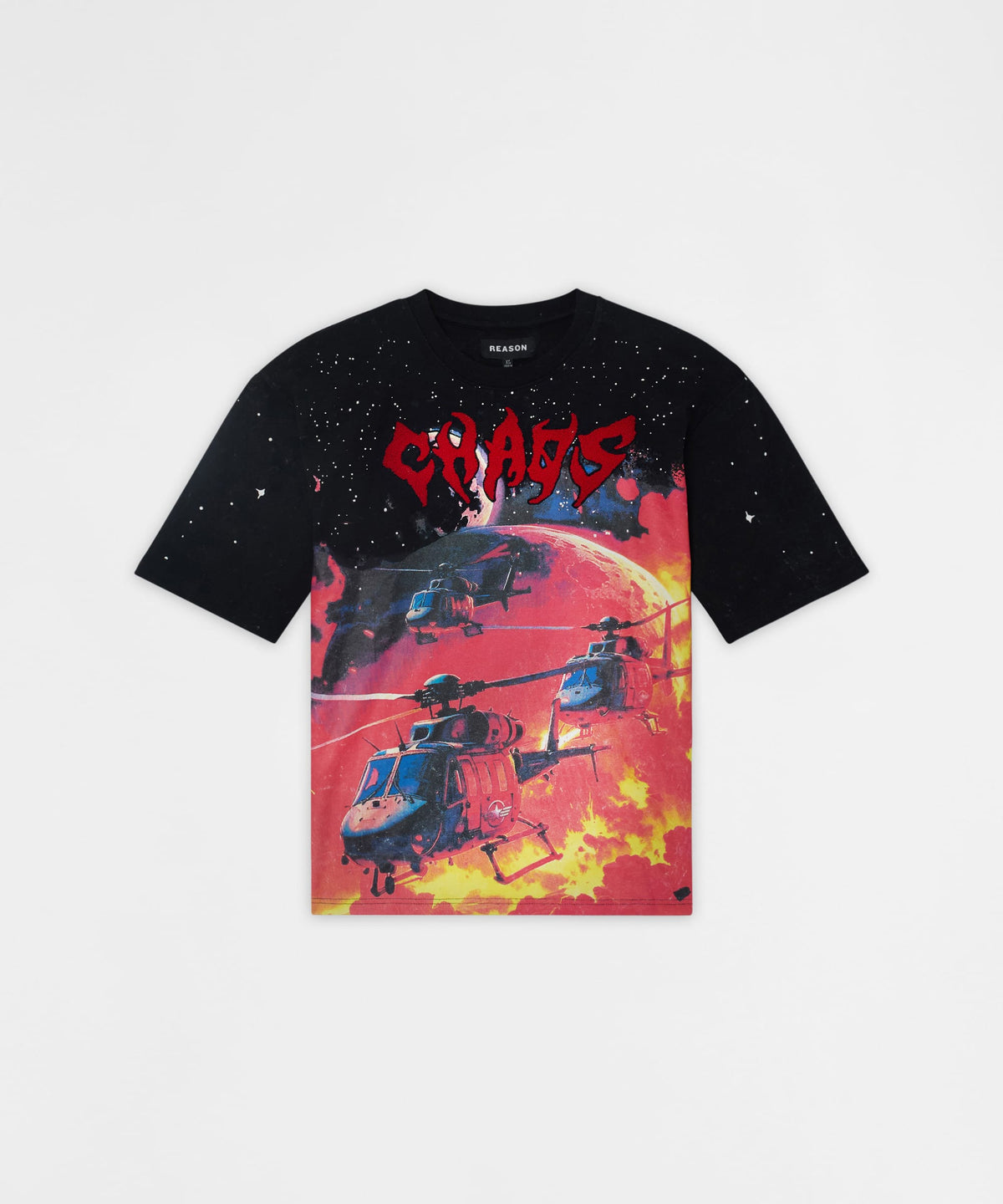 Chaos Chenille Patched Short Sleeve Tee - Black | Reason Clothing Everyday