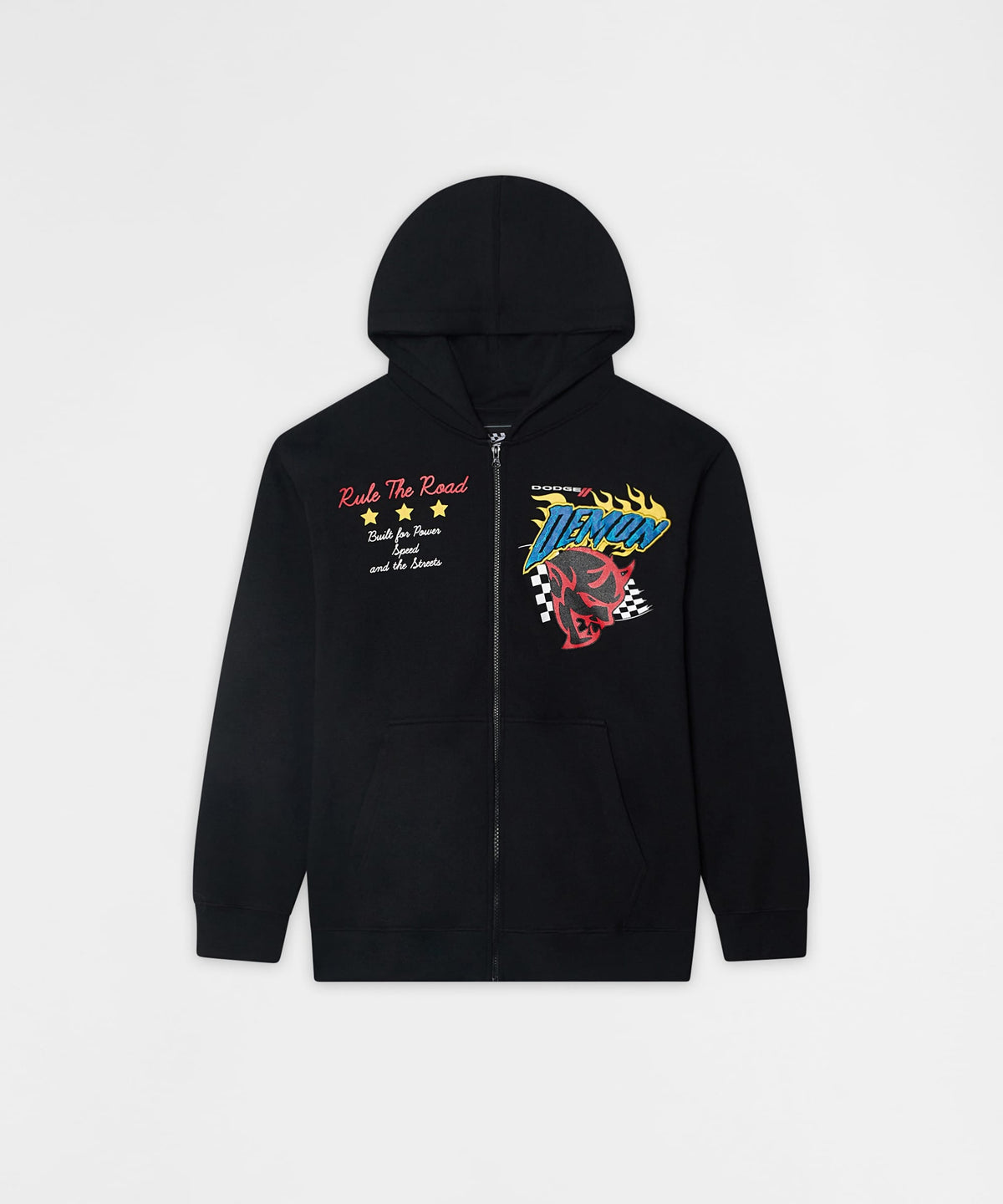 Dodge Demon Full Zip Hoodie - Black | Reason Clothing Featured