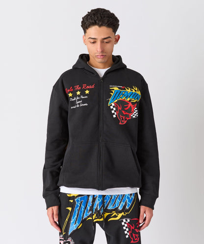 Dodge Demon Full Zip Hoodie - Black | Reason Clothing Featured