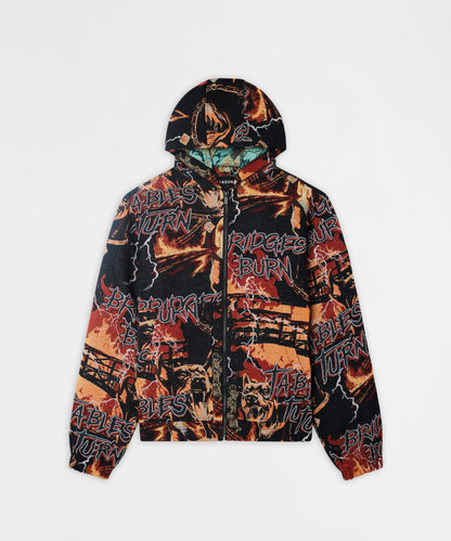 Bridges Burn Tapestry Jacket - Black | Reason Clothing Quality