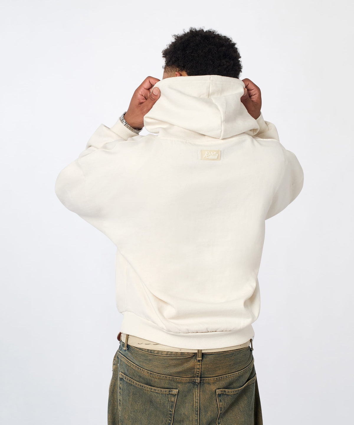 Essential Pull Over Boxy Fit Hoodie - Cream | Reason Clothing Signature