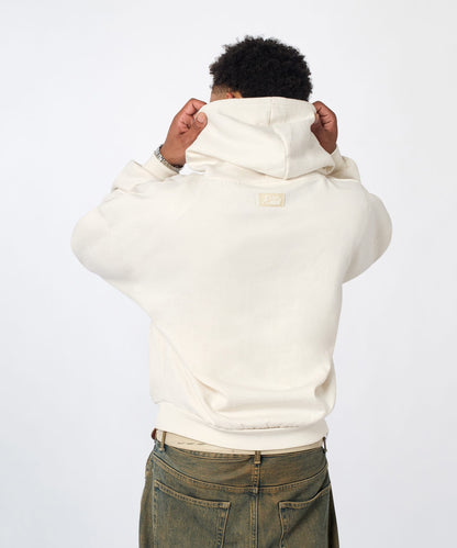 Essential Pull Over Boxy Fit Hoodie - Cream | Reason Clothing Signature