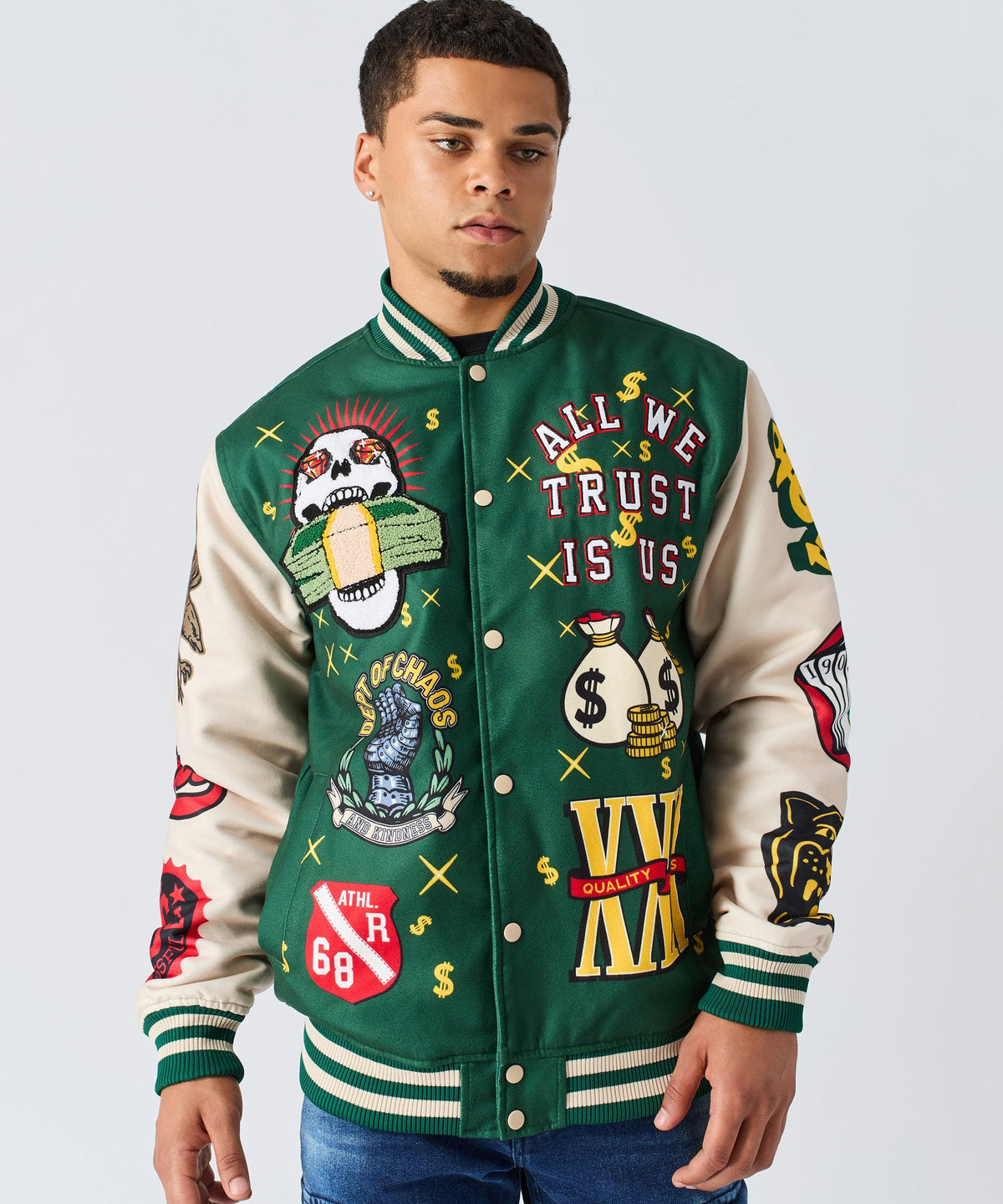 Cash Flow Varsity Jacket | Reason Clothing Popular